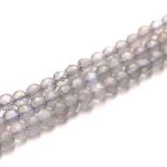 Labradorite Faceted Round 4mm