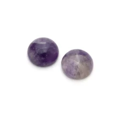 Amethyst Coin Cabochons, 12mm