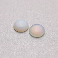 Manmade Opal Quartz Coin Cabochons,14mm