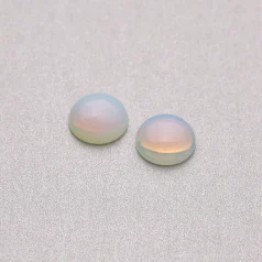 Manmade Opal Quartz Coin Cabochons,12mm