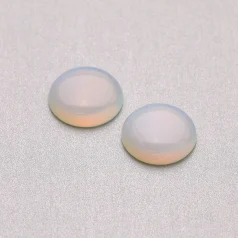 Manmade Opal Quartz Coin Cabochons,20mm