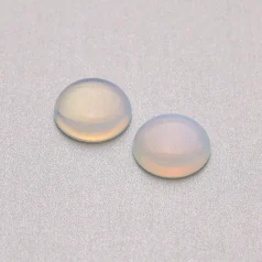 Manmade Opal Quartz Coin Cabochons,18mm
