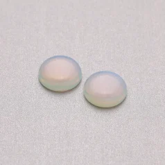 Manmade Opal Quartz Coin Cabochons,16mm