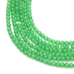 Fiber Optic Cat Eye Beads 6mm Green