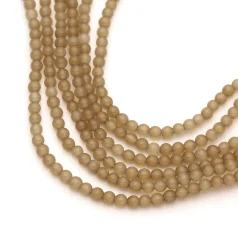 Fiber Optic Cat Eye Beads 6mm Coffee