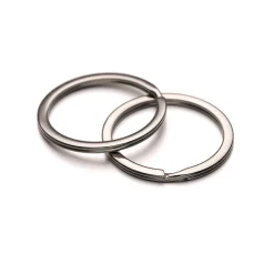 Flat keyring 35x2.3mm- Nickel Plated