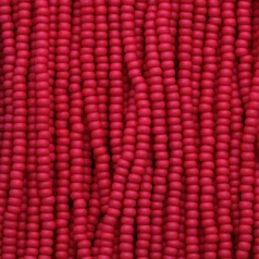 Czech Seed Beads, 11/0 – Opaque Dark Red Matt (strung)
