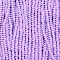 Czech Seed Beads, 11/0 - Solgel Chalk Lavender  (strung)