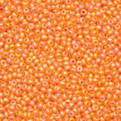 Czech Seed Beads, 10/0 - Opaque Rainbow Orange (loose)