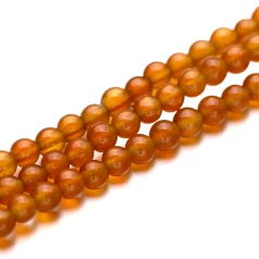 Orange Agate Round 3mm