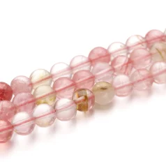 Mixed Color Manmade Cherry Quartz 6mm