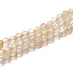 Natural Citrine Faceted 3mm Round