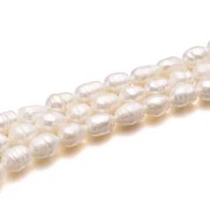 Fresh Water Pearl Oval 7-8 mm  B Grade