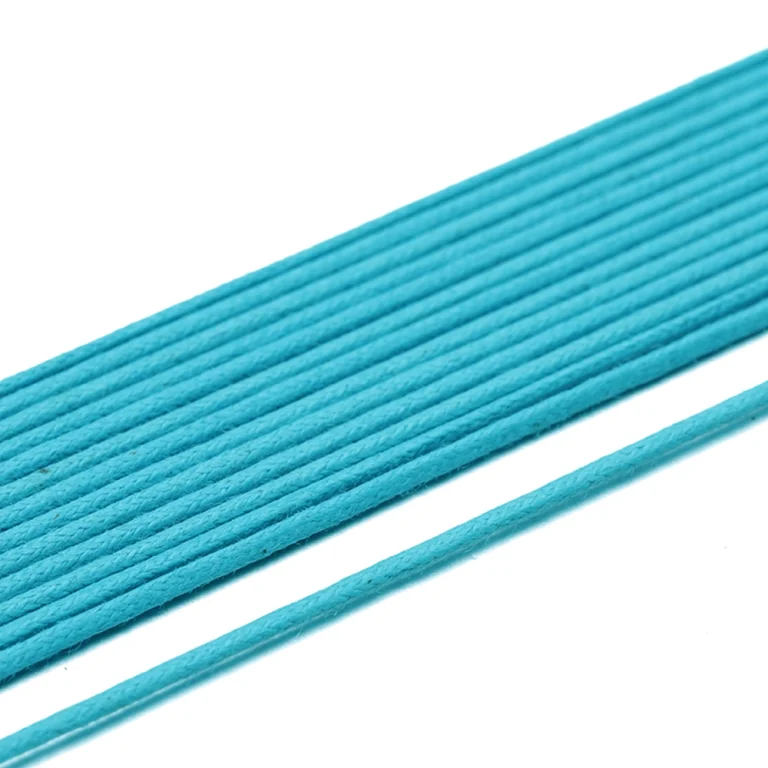 COTTON WAX CORDS 1.5MM  Turquoise