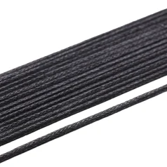 COTTON WAX CORDS 1.5MM 10 YARD- Black