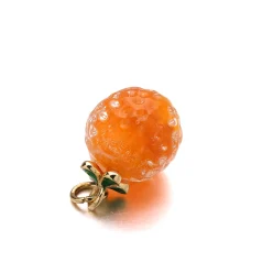 Glass Charm Orange