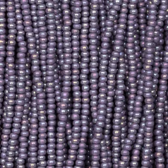 Czech Seed Beads, 11/0 - Opaque Rainbow Violet (strung)