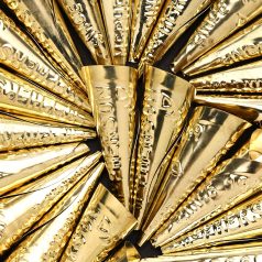 Mcpherson Jingle Cone - Gold Large 2.6 inch,  Pack of 100