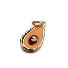 14 K Gold Plated Charm - Avocado