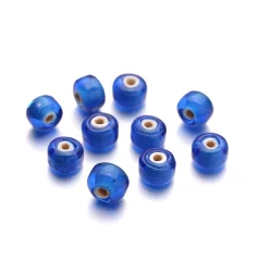 White Heart Beads Sky Blue 9mm