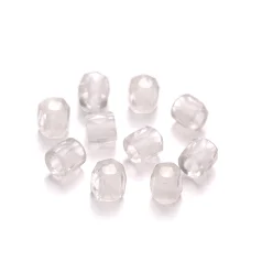 Faceted "Russian Style" Clear Beads 6mm