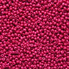 Czech Seed Beads, 10/0 - Opaque Dyed Chalk Red (loose)