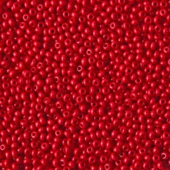 Czech Seed Beads, 10/0 - Opaque Dark Red (loose)
