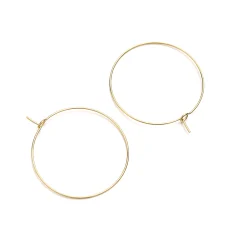 Beading Hoop 30 mm 14 KtGold Plated