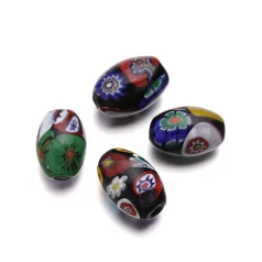 13x20mm Oval Caned Fiori