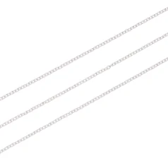 Cable CHAIN 1.2mm 304 stainless steel chain with ION Silver plating.  Nickel Free