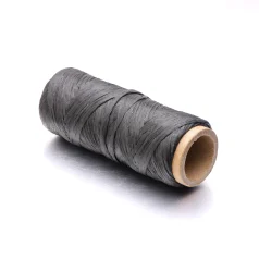 Waxed Flat Polypro Sinew 1oz Black