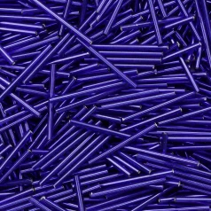 Preciosa Czech Bugles Beads 30mm – Silverlined Cobalt Blue (loose)