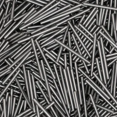 Preciosa Czech Bugles Beads 30mm – Silverlined Grey (loose)
