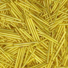 Preciosa Czech Bugles Beads 30mm – Silverlined Light Yellow (loose)