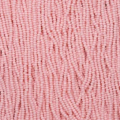 Czech Seed Beads, 11/0, Charlotte – Solgel Pink (strung)