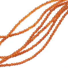 Orange Agate Round 3mm
