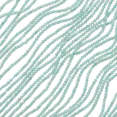 Natural Brazil Amazonite Faceted Small Round 2mm
