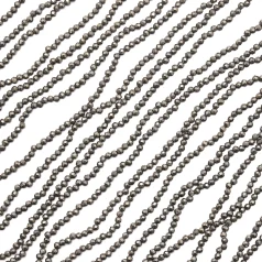 A Grade Pyrite Faceted Rounds 2mm