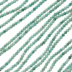 Natuarl Peru Turquoise Faceted Round 3mm