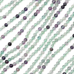 Rainbow Fluorite Round 4mm