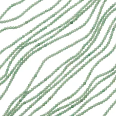 Green Aventurine Faceted Small Round 2mm