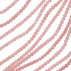 Chinese Pink Opal Round Beads, 4mm