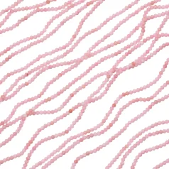 Natural Pink Opal Faceted Round Beads, 2mm
