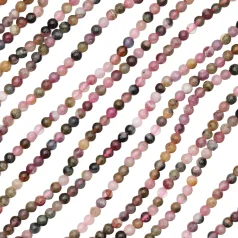 Tourmaline Small Round Beads, 4mm