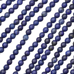 Lapis Faceted Round 6mm