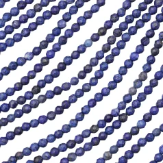 Lapis Faceted Round 4mm