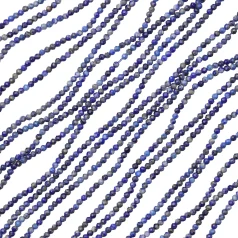 A Grade Natural Lapis Faceted Round 2mm