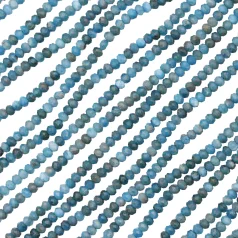 Apatite Faceted Rondelle 3x4mm