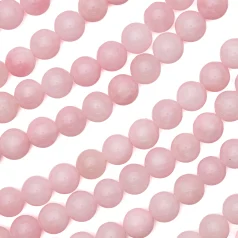 Pink Mashan Jade Rounds 10mm