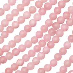Pink Mashan Jade Rounds 8mm